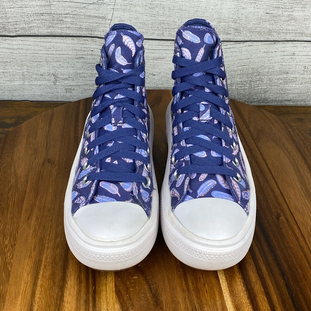 Converse Chuck Taylor All Star Move Platform High Feathers A01515C Womens Sz 5.5